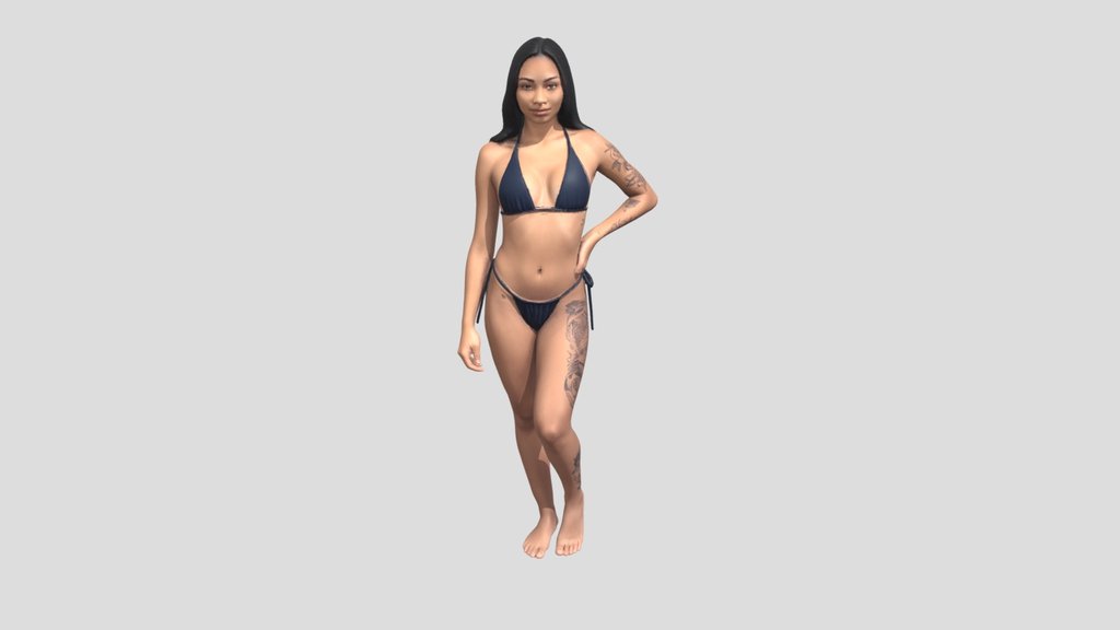 Navy Bikini Confidence