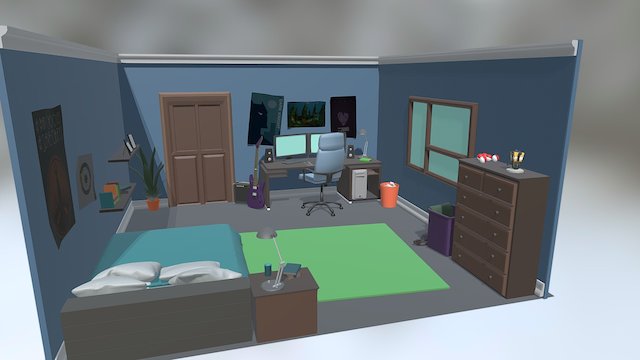 Youths Room 3D Model