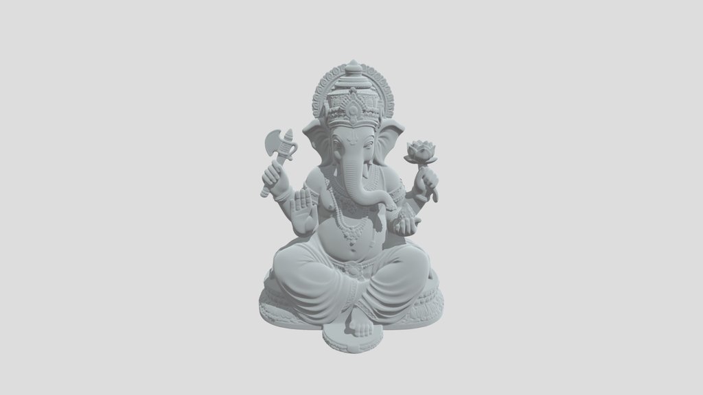 White Ganesha Statue