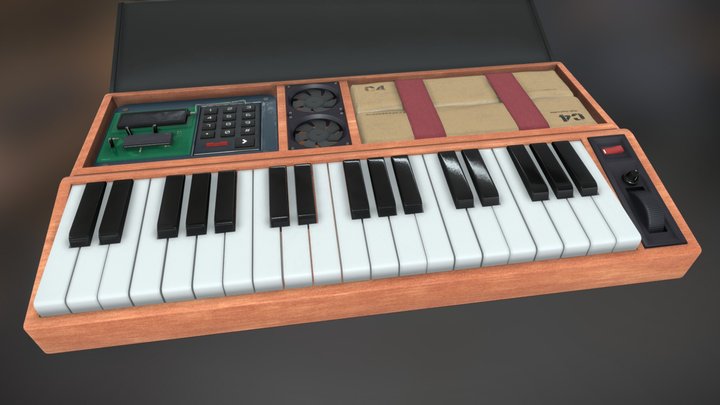 Keyboard Bomb 3D Model
