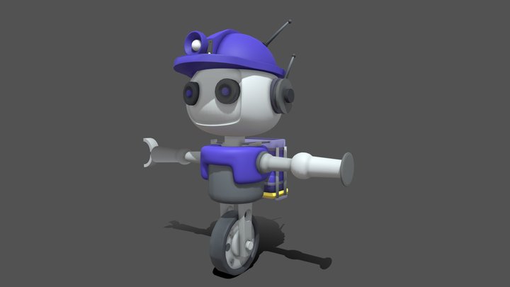 Robot Character 3D Model
