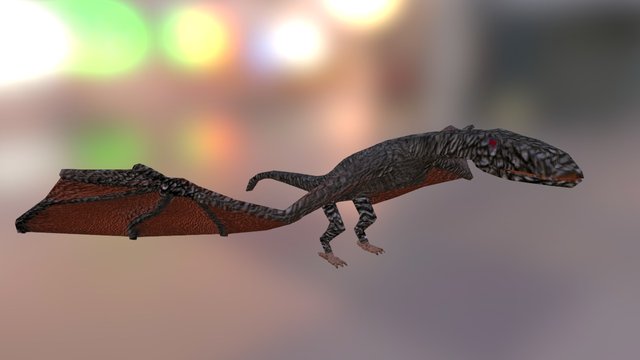 Simple wyvern animation 3D Model