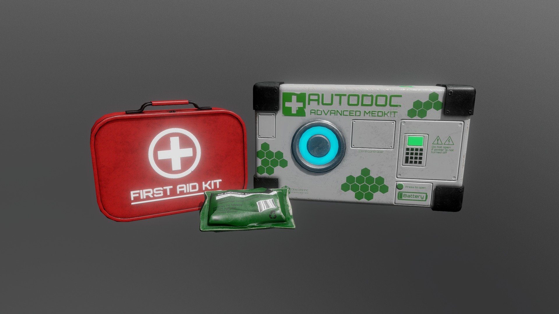 Medkits - 3D model by bitwarrior [62ec942] - Sketchfab