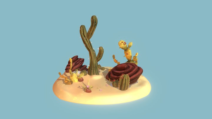 Desert Flora 3D Model