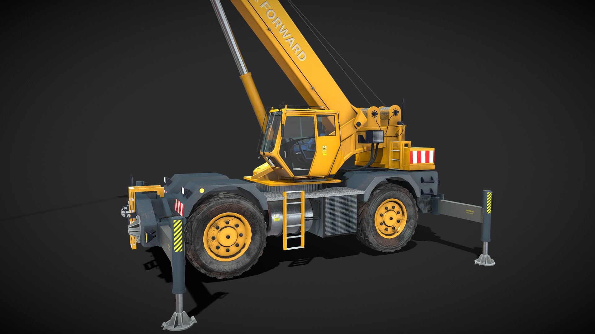 Industrial crane - 3D model by Abhijith Sajikumar ...