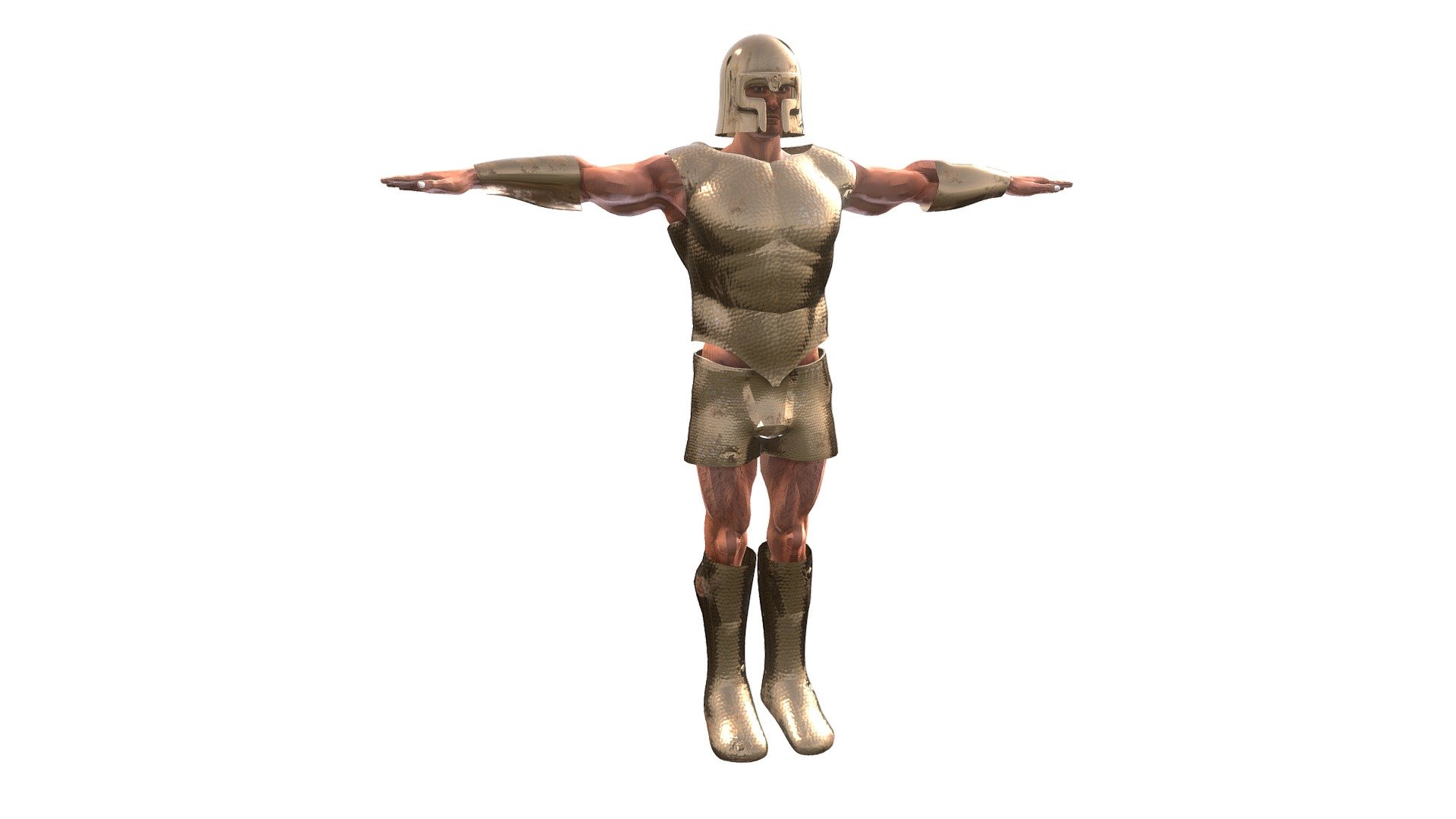 Bronze Armor Knight Gladiator