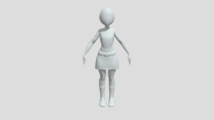 Team Calamity Uniform - GDD-202 Armor Assignment 3D Model