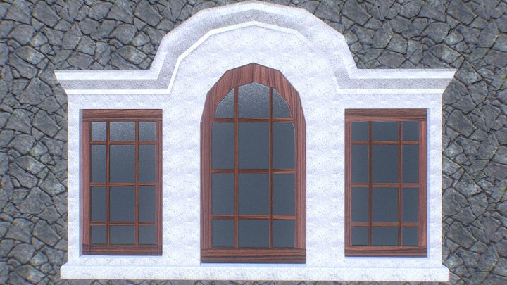 Ornate Window 3D Model