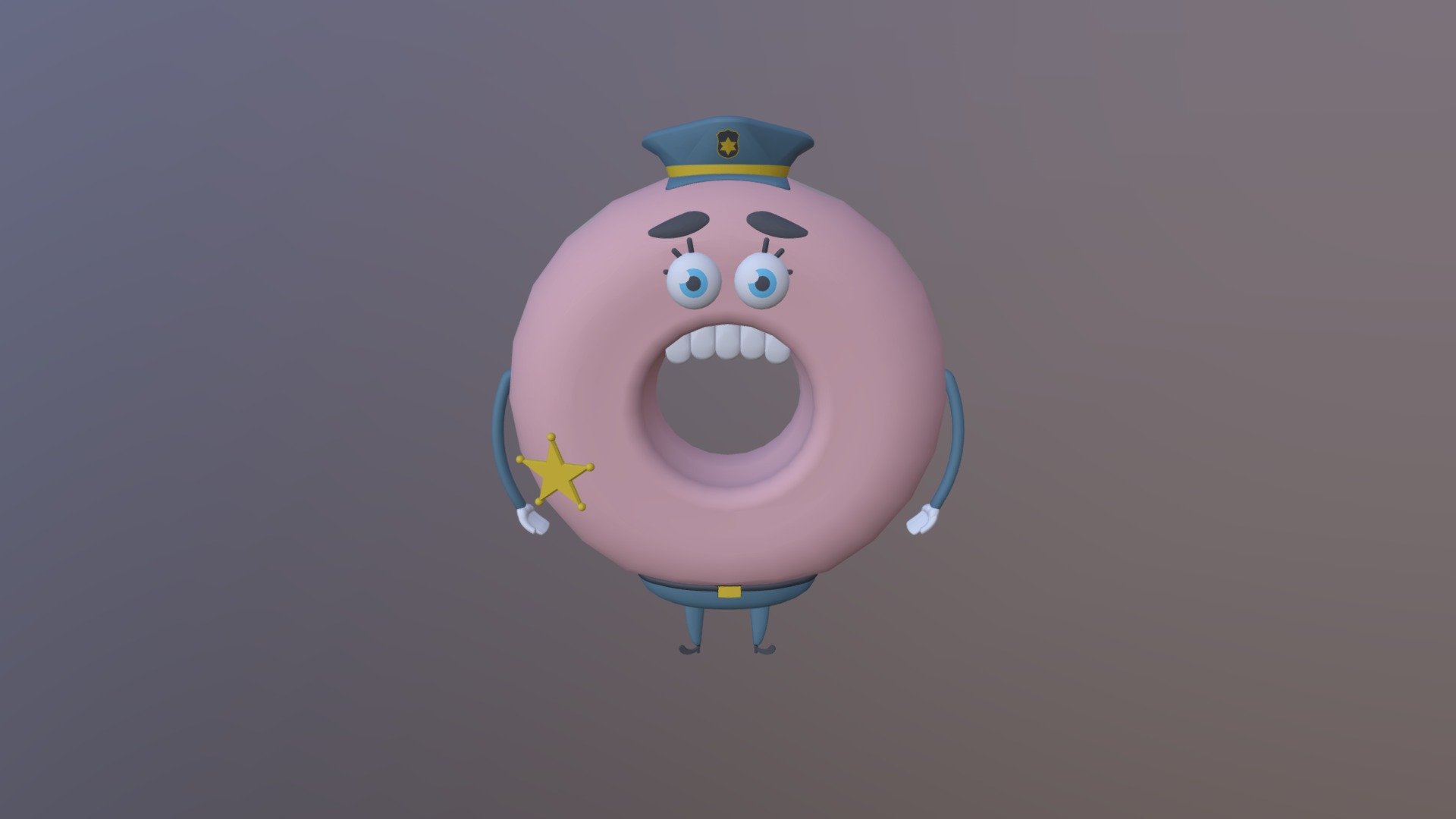 Doughnut Sheriff - Download Free 3D model by RedC130 [62ef751] - Sketchfab