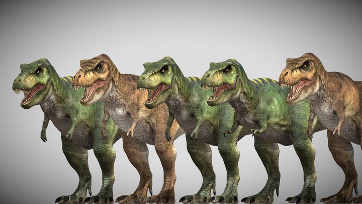 The Lost World: Jurassic Park T. Rex Pack – Modèle 3D gratuit STL