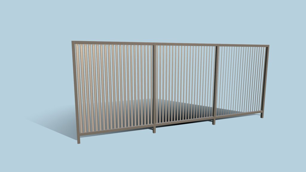 Sunrise Bch SCR7 1900H Louvre Fencing