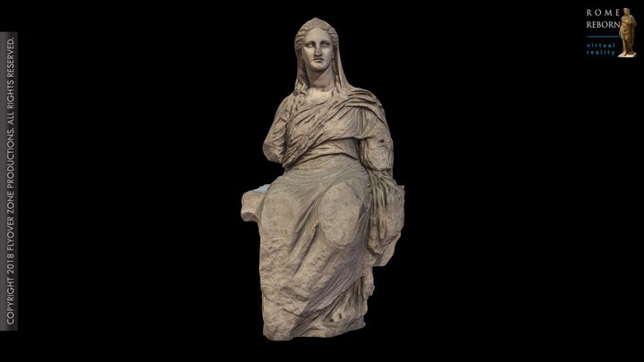 3D rendering of Demeter from Knidos