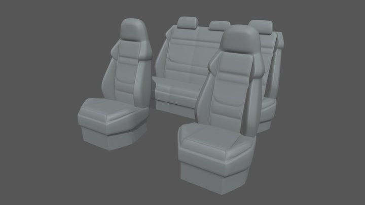 Car Seat 06 3D Model
