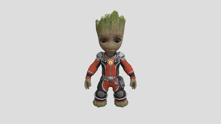 baby-groot-re-edited-textures 3D Model