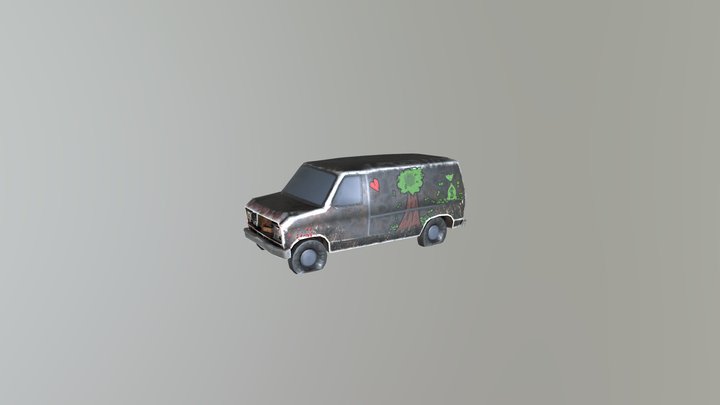 Graffiti van 3D Model