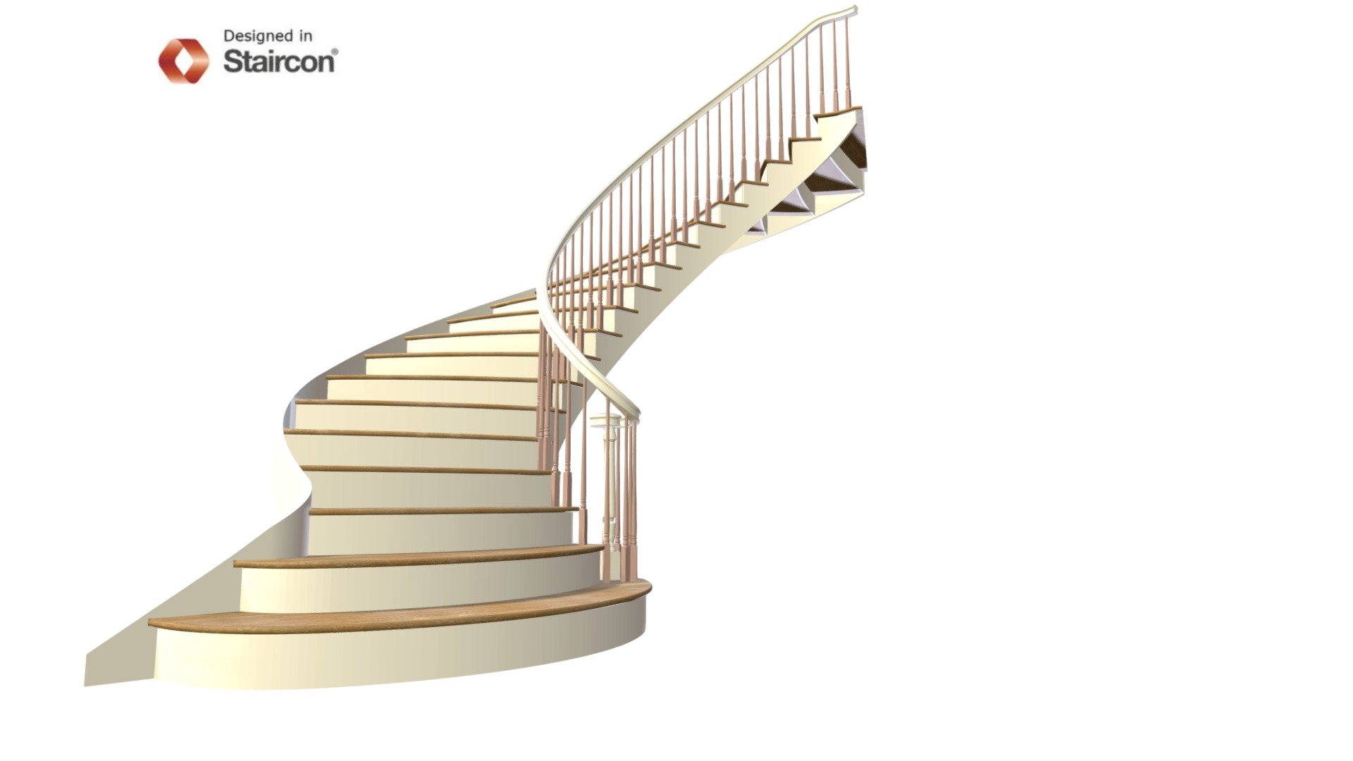 Ellipse Stair with ascending Volute