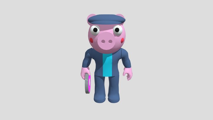 Player Piggy (3/4)  Piggy, Fan art, Roblox