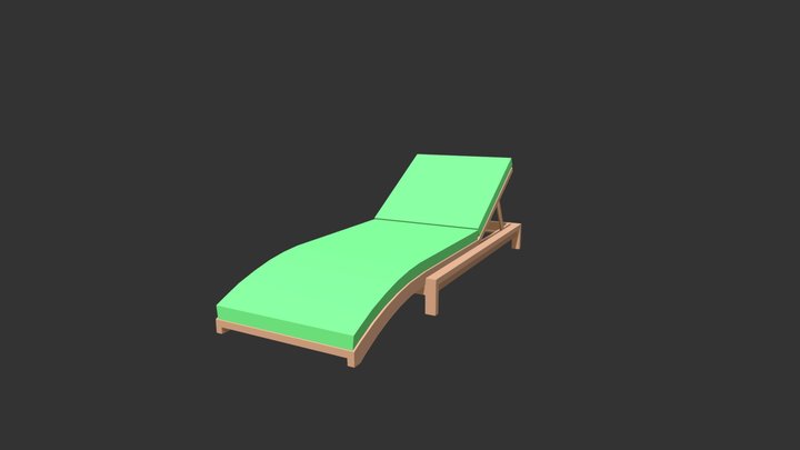 Sun Bed 3D Model