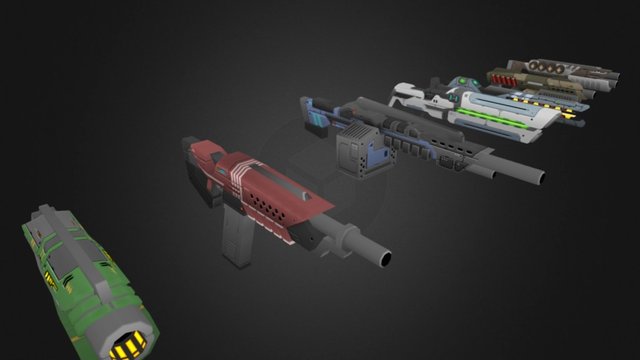 midcore game weapon design 3D Model