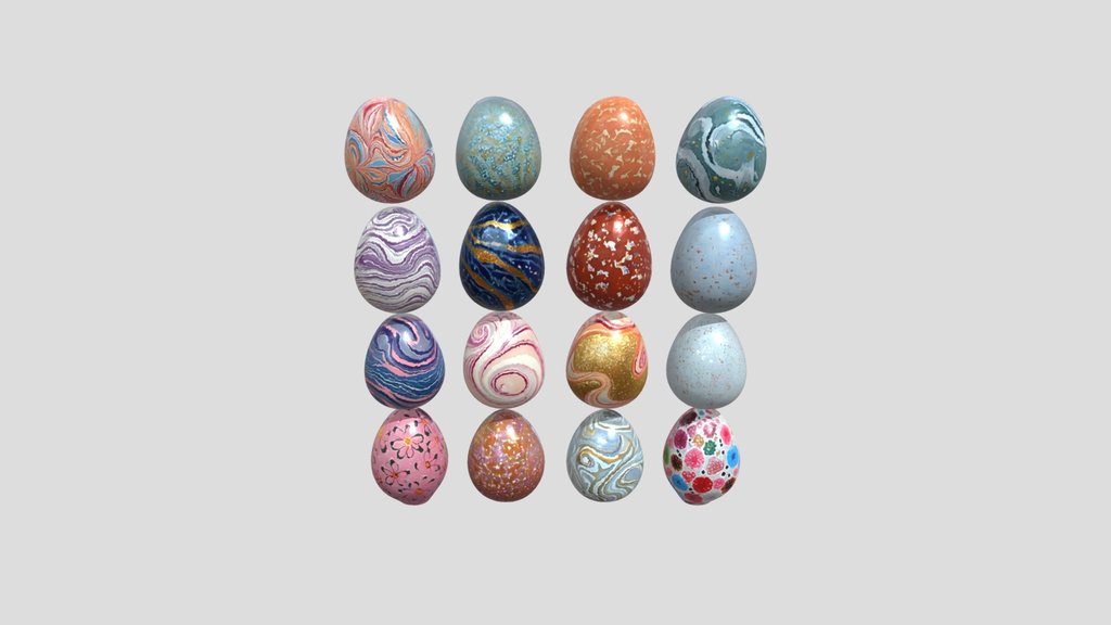 Assorted Marbled Easter Eggs