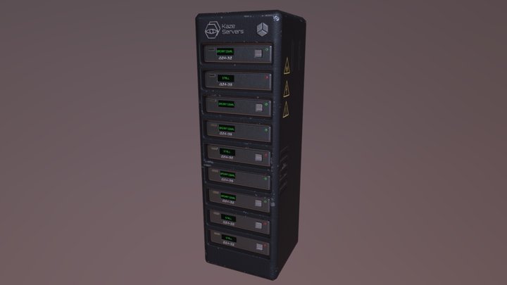 Server Rack 3D Model