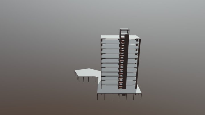 Edifício Residencial 3D Model