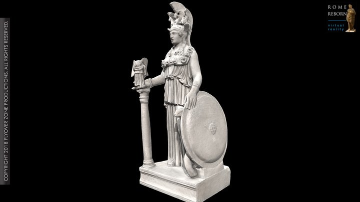 3D rendering of Athena Varvakeion