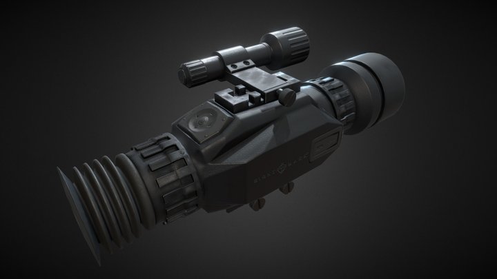 Wraith HD 4-32x50 Riflescope 3D Model