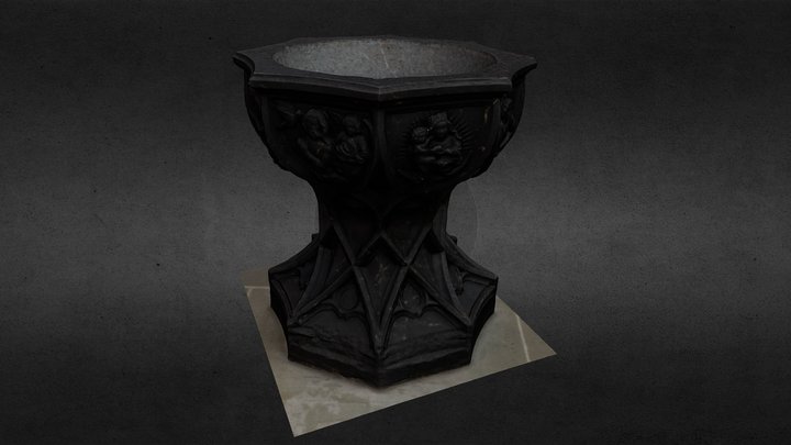 Baptismal font 3D Model