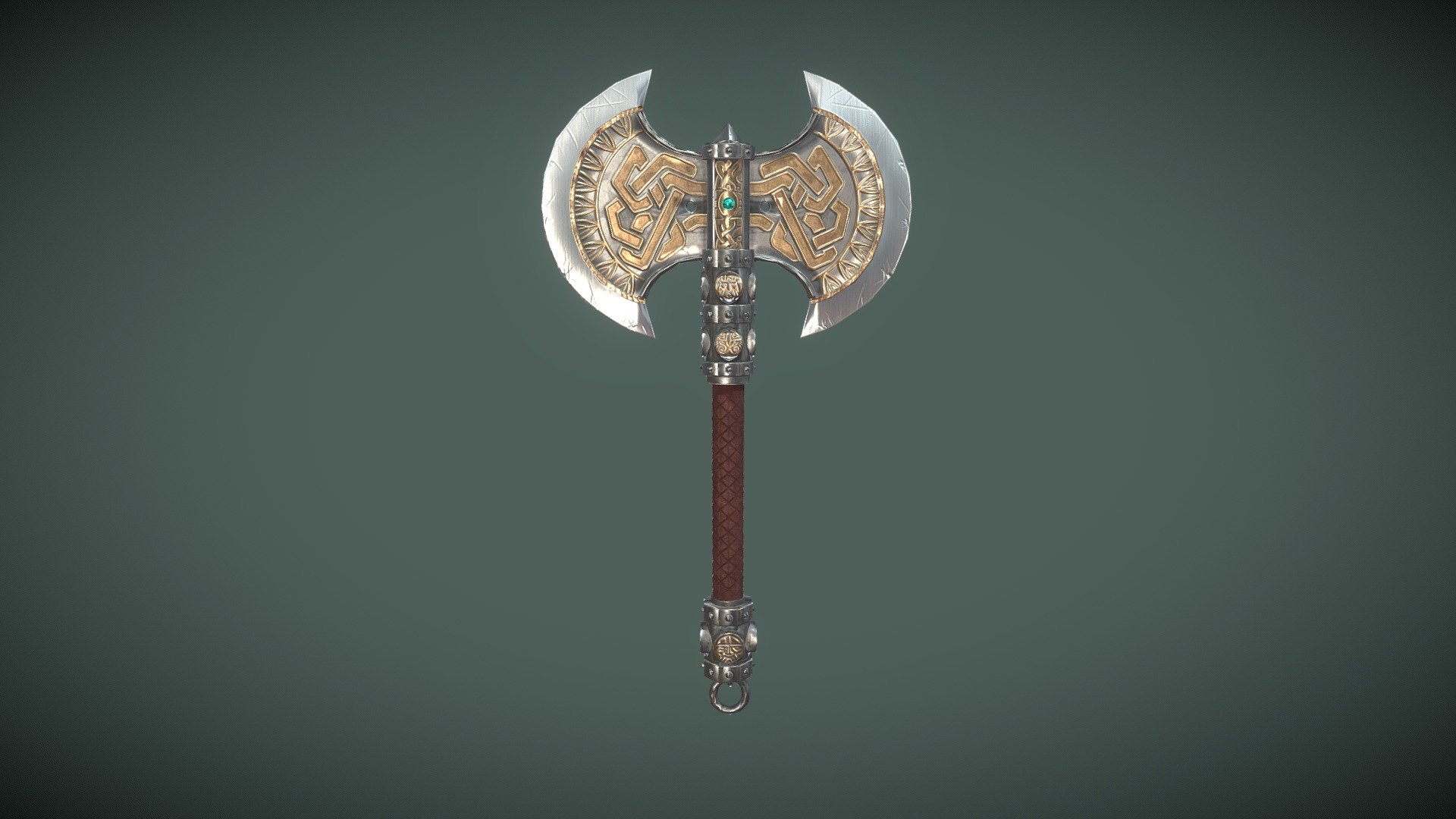 Weapon Axe 02 - Game Ready - Low poly - 3D model by Henry (@henmachuca ...