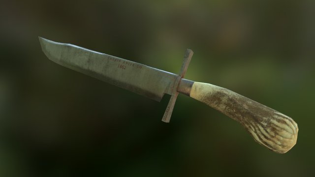 Caufin Co. "Bowie Knife" : Model "Gloria" - 1862 3D Model