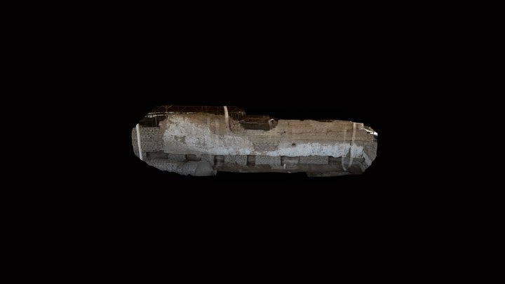 Plaza 1 Southwest Exterior Wall 3D Model