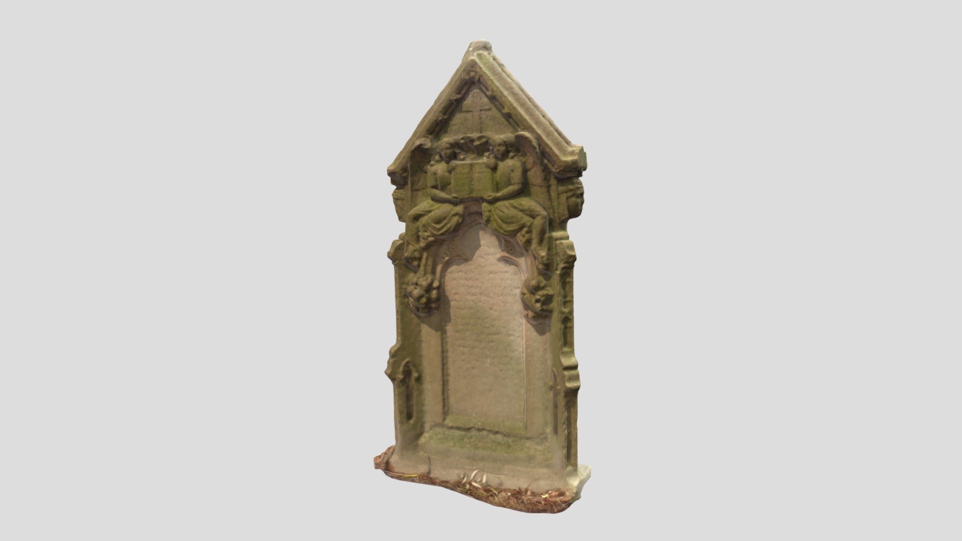 Carved headstone - Rookwood Cemetery  Sydney. — Sketchfab embed 3D viewer