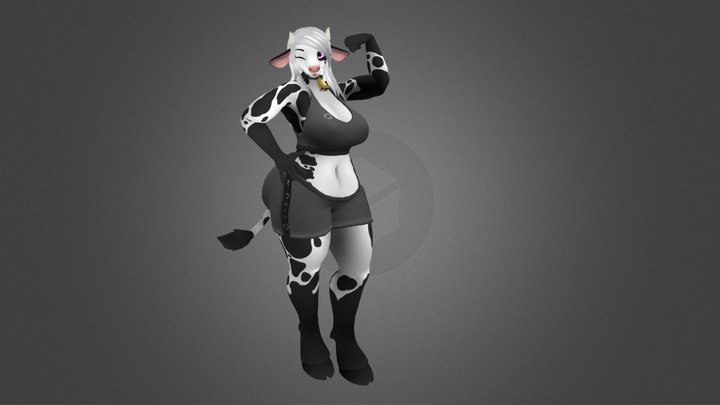 Ghostly Milky Moo 3D Model