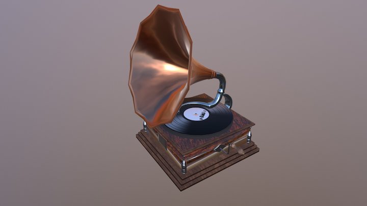 Gramophone II 3D Model