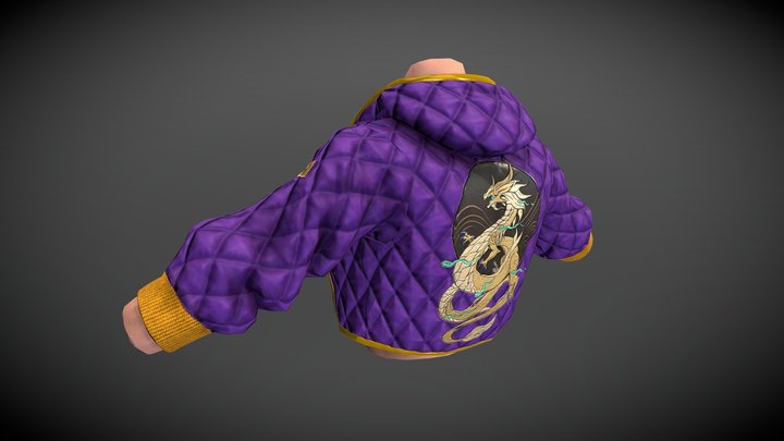 KDA Akali Jacket 3D Model