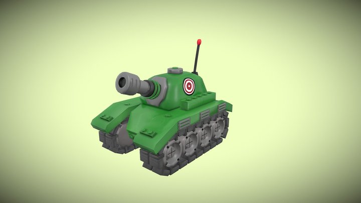 Toy Tank 3D Model
