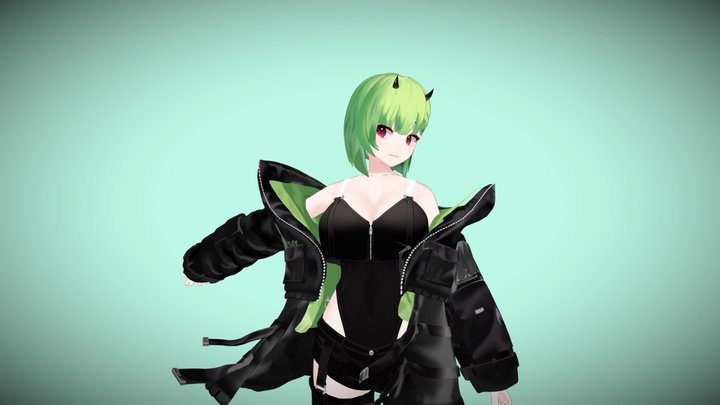 Baebub 【3D Vtuber Character】 3D Model