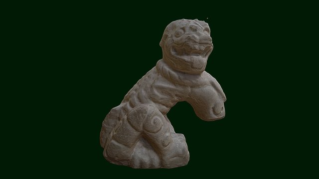 Escultura de Jaguar, Museo Xochicalco 3D Model