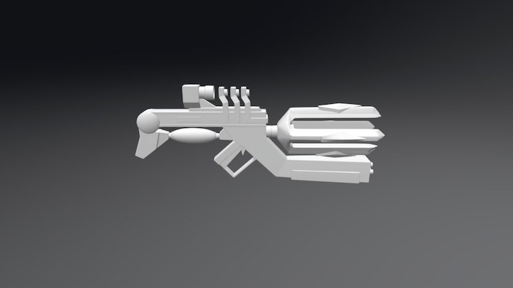 weapon_white shaded_high poly 3D Model