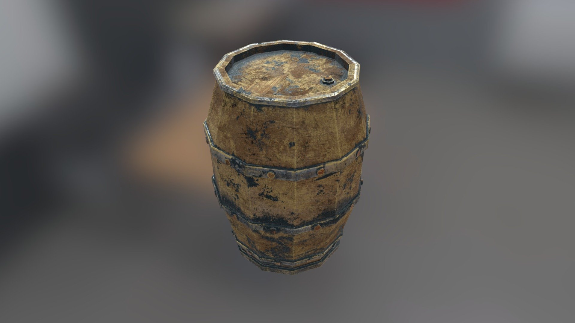 Wooden dusty Barrel