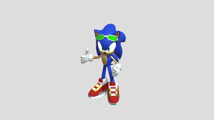 Sonic The Hedgehog - Sonic Animated 3D Model