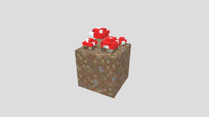 Red mushroom 3D Model