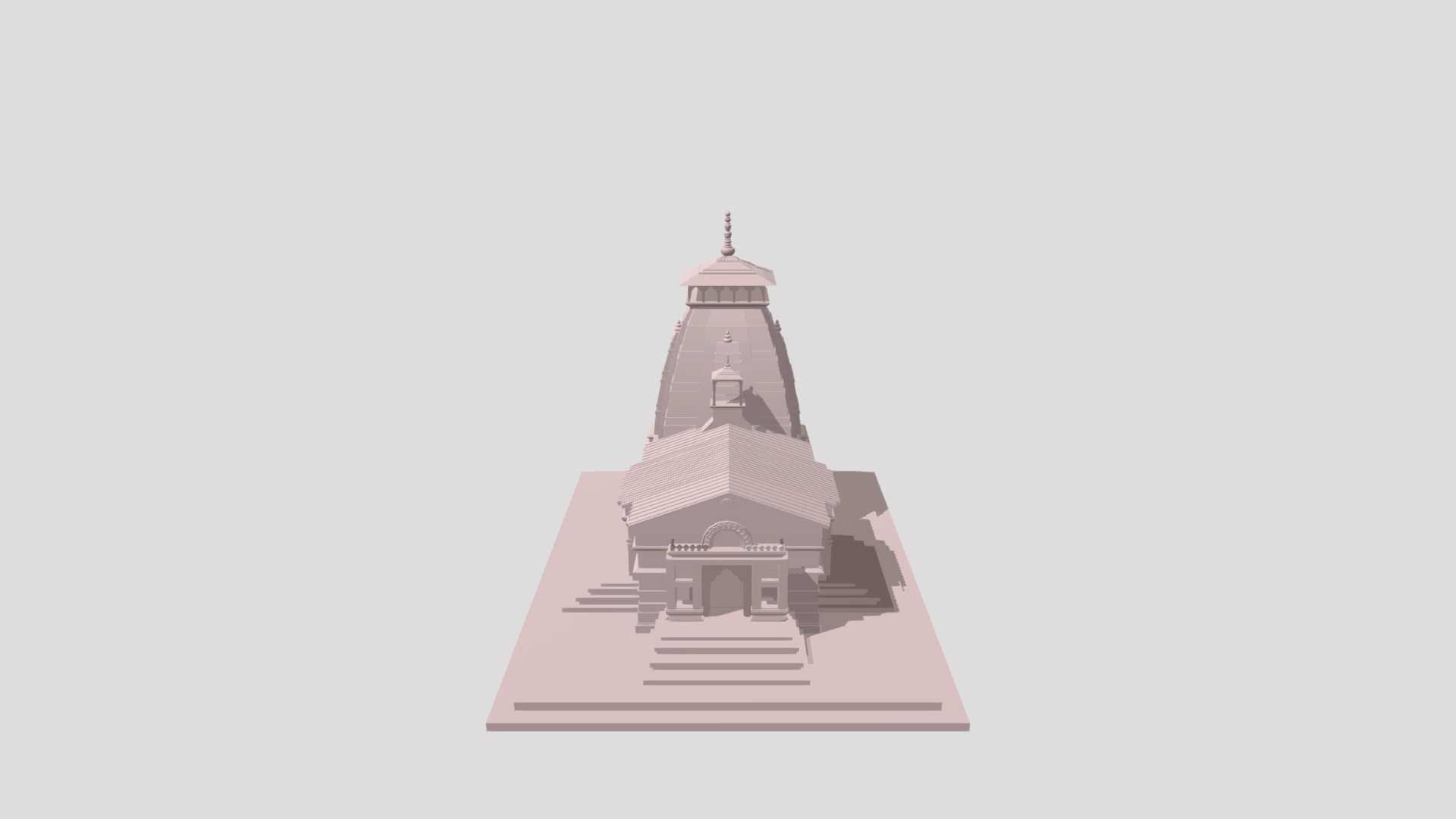 Kedarnath Temple - 3D model by CG-3D-HUB (@CG-3D-HUB) [6302b35]
