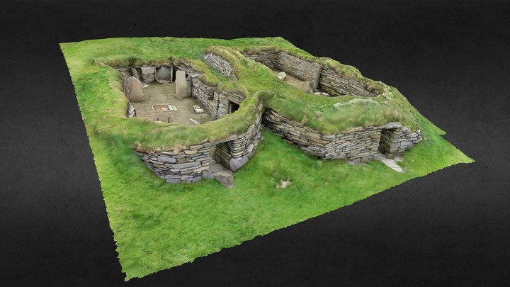 Neolithic Farmstead, Knap of Howar, Papa Westray 3D Model