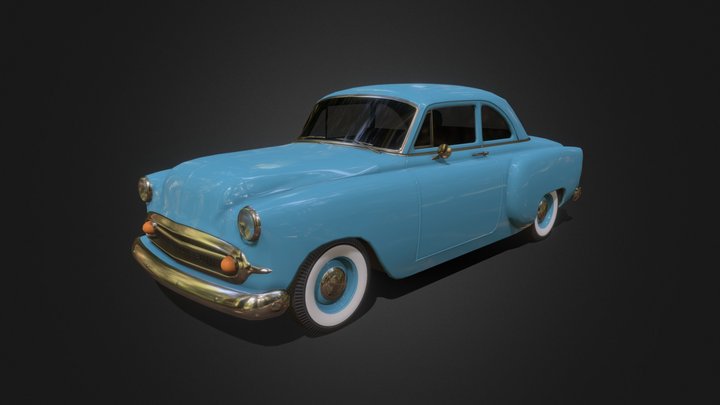 1950s Classic Car #2 3D Model