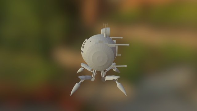 Fictional Turret 3D Model