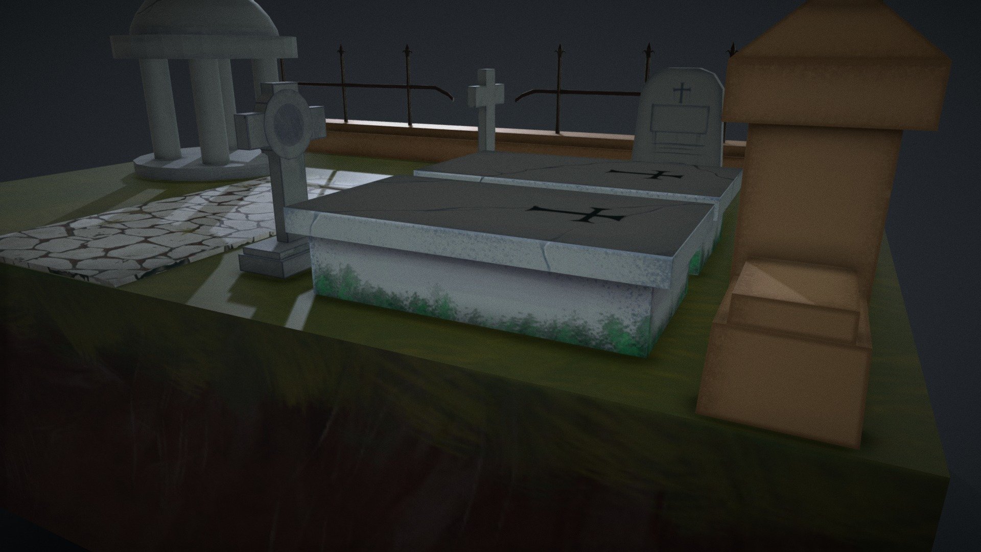 Grave diorama