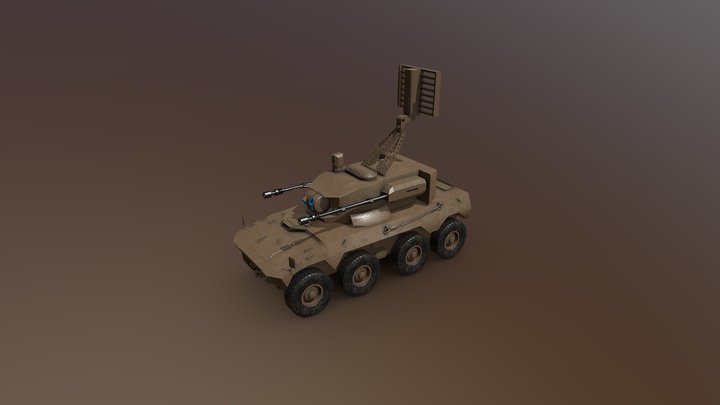 Rooikat SPAAG (SADF) 3D Model