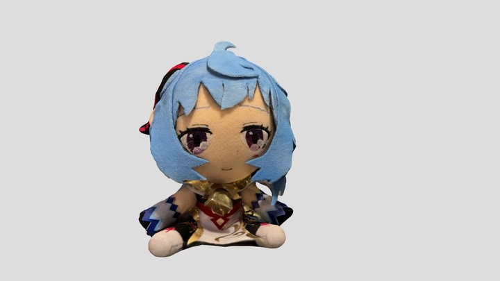 Custom Ganyu Plush from Genshin Impact 3D Model